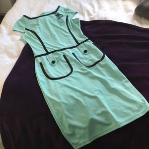 Teal 50s inspired dress
